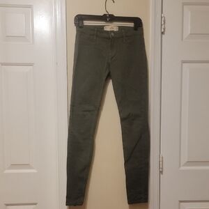 Hollister Olive Skinny Pants